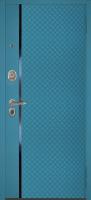 Металлические двери Argus Сейф-дверь Аргус Александровские 2П Черный муар Рина Бирюза софт - панель на выбор